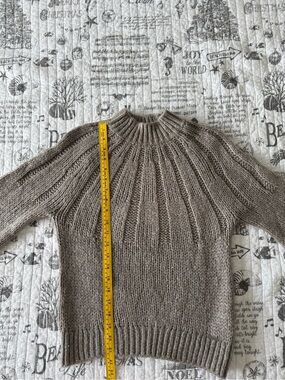NWOT Abercrombie & Fitch Taupe Ribbed Mock Neck Sweater, XS